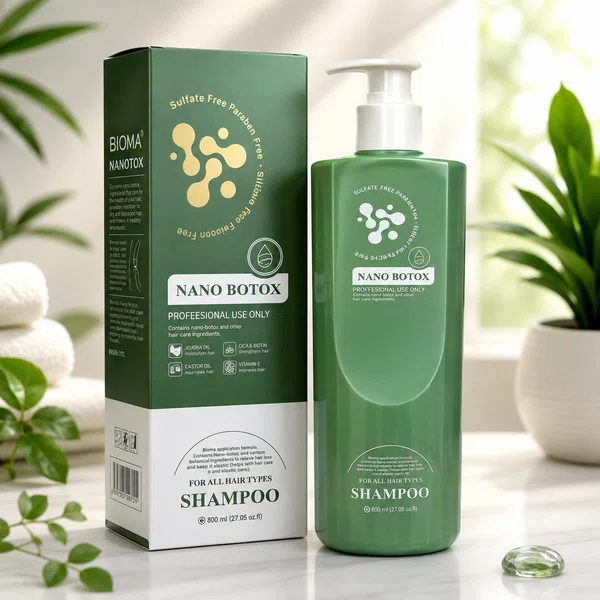 Bioma Nanotox Nano Botox Shampoo, 800ml, Sulfate and Paraben Free