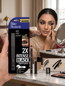 Blue Heaven 2X Intense Black Kajal and Eyeliner