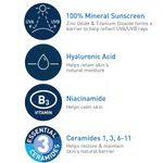 CeraVe Hydrating Mineral Sunscreen SPF 50 with Ceramides and Niacinamide, 75ml, Fragrance-Free - Available at AfnoBazar Nepal
