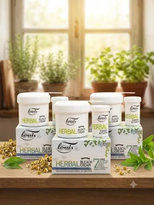 Louis Herbals Herbal Bleach Cream with Chamomile and Vitamin E, 7-in-1 - Available at AfnoBazar Nepal