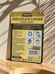 Wokali 24K Gold and Caviar Firming Face Mask, 10 Sheets - Available at AfnoBazar Nepal