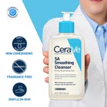 CeraVe SA Smoothing Cleanser, 236ml, Salicylic Acid Face and Body Wash - Available at AfnoBazar Nepal