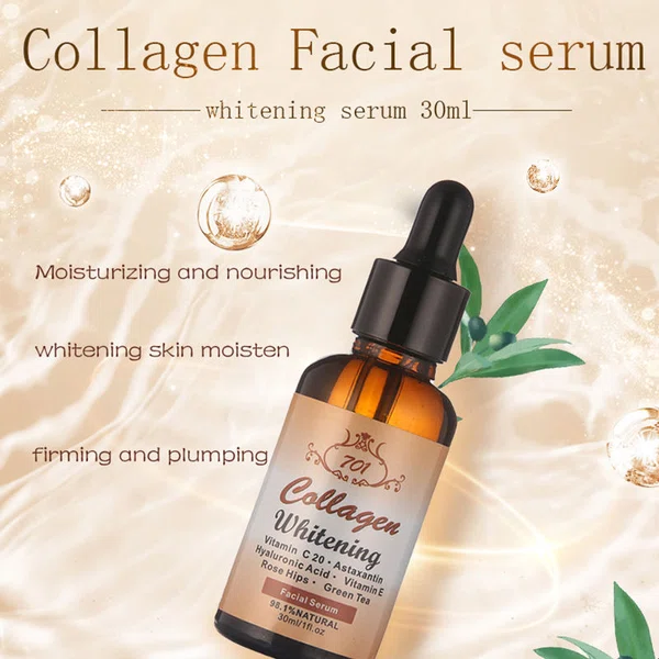 Collagen Plus 701 Facial Serum, 30ml, 98.1% Natural with Vitamin C20 and Astaxanthin - Available at AfnoBazar Nepal