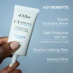 d'Alba Piedmont Italian White Truffle Waterfull Essence Sunscreen, 50ml, SPF 50+ - Available at AfnoBazar Nepal
