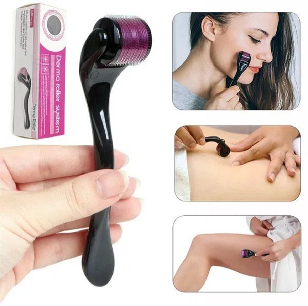 Derma Roller 0.5mm Microneedling Roller for Face, Hair and Beard - Available at AfnoBazar Nepal