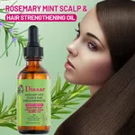 Disaar Rosemary Mint Scalp and Hair Strengthening Oil, 60ml, with Biotin - Available at AfnoBazar Nepal