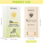 EELHOE SPF 50+ Matte Sun Stick with Mugwort and Camelia, 18g - Available at AfnoBazar Nepal