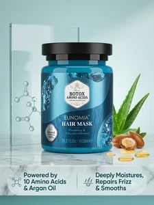 Eunomia Botox Amino Acids Hair Mask, 1000ml, with Aloe Vera and Argan Oil - Available at AfnoBazar Nepal
