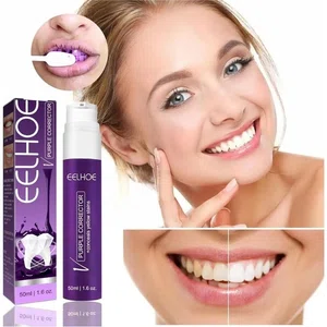 Eelhoe Purple Whitening Toothpaste and Brightening Color Corrector, 50ml - Available at AfnoBazar Nepal