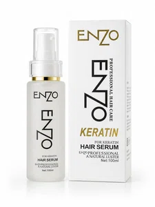 Enzo Professional Keratin Hair Serum, 50ml, Anti-Frizz and Heat Protection - Available at AfnoBazar Nepal