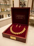 Gold-Plated Traditional Necklace Set with Earrings - Available at AfnoBazar Nepal