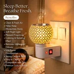 Glass Electric Kapoor Dani Diffuser, Model M06, with Auto Cut-Off - Available at AfnoBazar Nepal