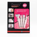 Geemy 4-in-1 Rechargeable Nose and Facial Hair Trimmer Kit for Women - Available at AfnoBazar Nepal