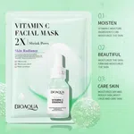 Vitamin C Hydrating Facial Sheet Masks, Pack of 5 - Available at AfnoBazar Nepal