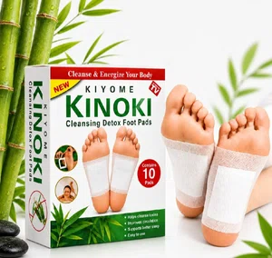 Kinoki Cleansing Detox Foot Pads, 10 Pads, Bamboo Vinegar Foot Patch - Available at AfnoBazar Nepal