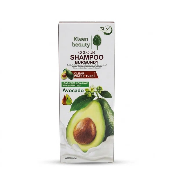 Kleen Beauty Burgundy Colour Shampoo, 400ml - Available at AfnoBazar Nepal