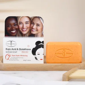 Kojic Acid and Glutathione Whitening Scrub Soap, 100g - Available at AfnoBazar Nepal