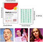 Star Hydrocolloid Pimple Patches, 200 Dots - Available at AfnoBazar Nepal