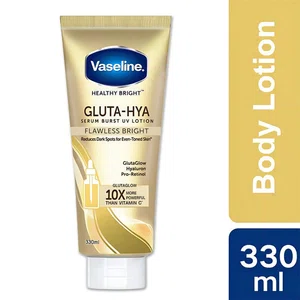 Vaseline Healthy Bright Gluta-Hya Serum Burst UV Body Lotion, Flawless Bright, 330ml - Available at AfnoBazar Nepal