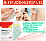 Star Hydrocolloid Pimple Patches, 200 Dots - Available at AfnoBazar Nepal