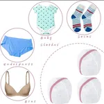 Washing Machine Bra Laundry Bag, Protective Mesh Lingerie Wash Bag with Zipper - Available at AfnoBazar Nepal