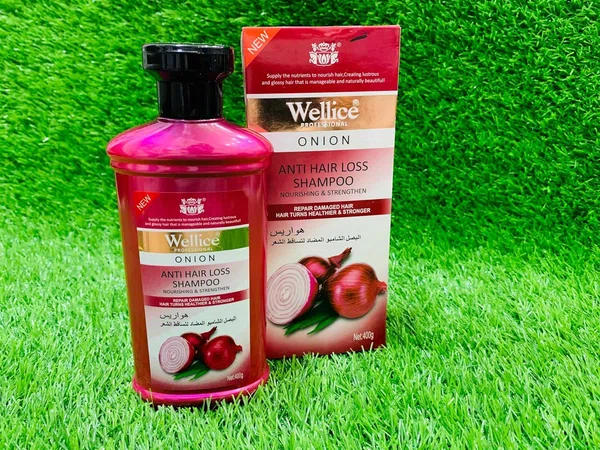 Wellice Advanced Onion Shampoo, 400ml, with Biotin, Keratin and Argan Oil - Available at AfnoBazar Nepal