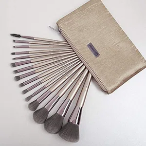 Professional Makeup Brush Set, 15 Pieces with Travel Pouch - Available at AfnoBazar Nepal