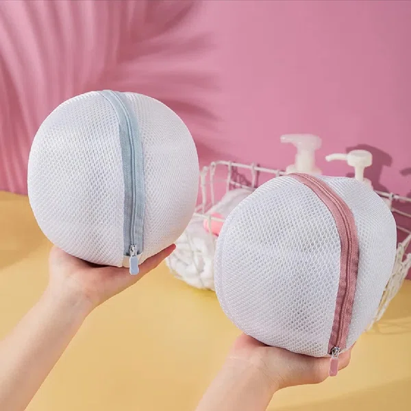 Washing Machine Bra Laundry Bag, Protective Mesh Lingerie Wash Bag with Zipper - Available at AfnoBazar Nepal