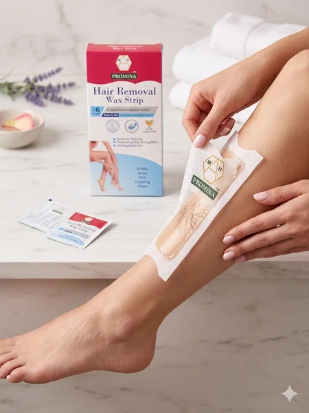 Promina Ready-to-Use Hair Removal Wax Strips - Available at AfnoBazar Nepal