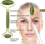 Jade Roller and Gua Sha Face Massager Set - Available at AfnoBazar Nepal