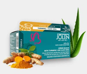Jolen Creme Bleach with Turmeric and Aloe Vera, 40g - Available at AfnoBazar Nepal