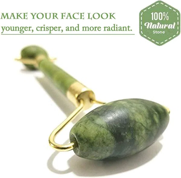 Jade Roller and Gua Sha Face Massager Set - Available at AfnoBazar Nepal