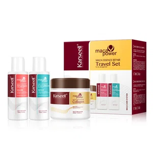 Karseell Travel Hair Care Set, 3 Pieces with 70ml Shampoo, Conditioner and Collagen Mask - Available at AfnoBazar Nepal