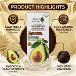 Kleen Beauty Colour Shampoo, Dark Brown, with Avocado and Plant Extracts - Available at AfnoBazar Nepal