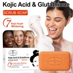 Kojic Acid and Glutathione Whitening Scrub Soap, 100g - Available at AfnoBazar Nepal