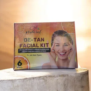 Of Natural Cosmetics De-Tan Facial Kit, 6-Step Facial Set - Available at AfnoBazar Nepal
