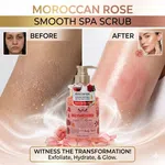Pretty Cowry Moroccan Rose Spa Scrub Body Wash, 500ml - Available at AfnoBazar Nepal