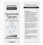 Pretty Cowry Natural Nicotinamide Face Serum with Vitamin C and Hyaluronic Acid, 30ml - Available at AfnoBazar Nepal