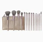 Professional Makeup Brush Set, 15 Pieces with Travel Pouch - Available at AfnoBazar Nepal