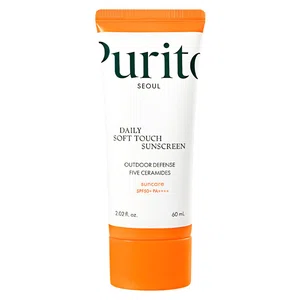 Purito Daily Soft Touch Sunscreen SPF50+ PA++++, 60ml, with 5 Ceramides - Available at AfnoBazar Nepal