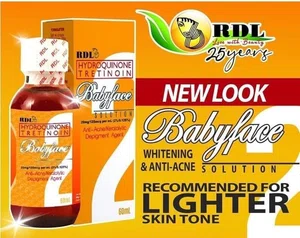 RDL Babyface Solution 2 with Hydroquinone and Tretinoin, 60ml - Available at AfnoBazar Nepal