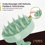 Ross Scalp Massager and Shampoo Brush with Silicone Bristles - Available at AfnoBazar Nepal
