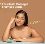 Ross Scalp Massager and Shampoo Brush with Silicone Bristles - Available at AfnoBazar Nepal