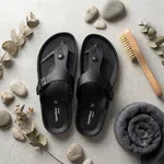Goldstar NED-6002 Black Men's Sandals image 3