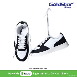 Goldstar AX-1/C White/Black Men's Casual Shoes