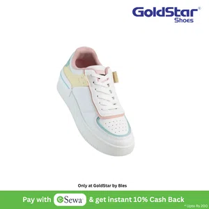 Goldstar ART-06 White/Yellow Women's Casual Shoes