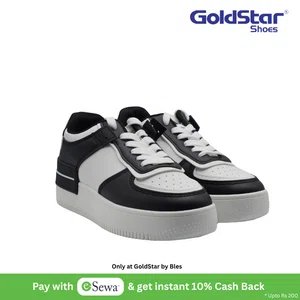 Goldstar ART-06 White/Black Women's Sneakers