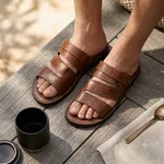 Goldstar ARI-5005 Brown Men's Sandals image 4