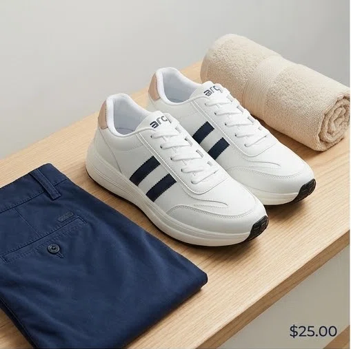 Goldstar White/Navy Men's Sneakers