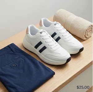 Goldstar White/Navy Men's Sneakers